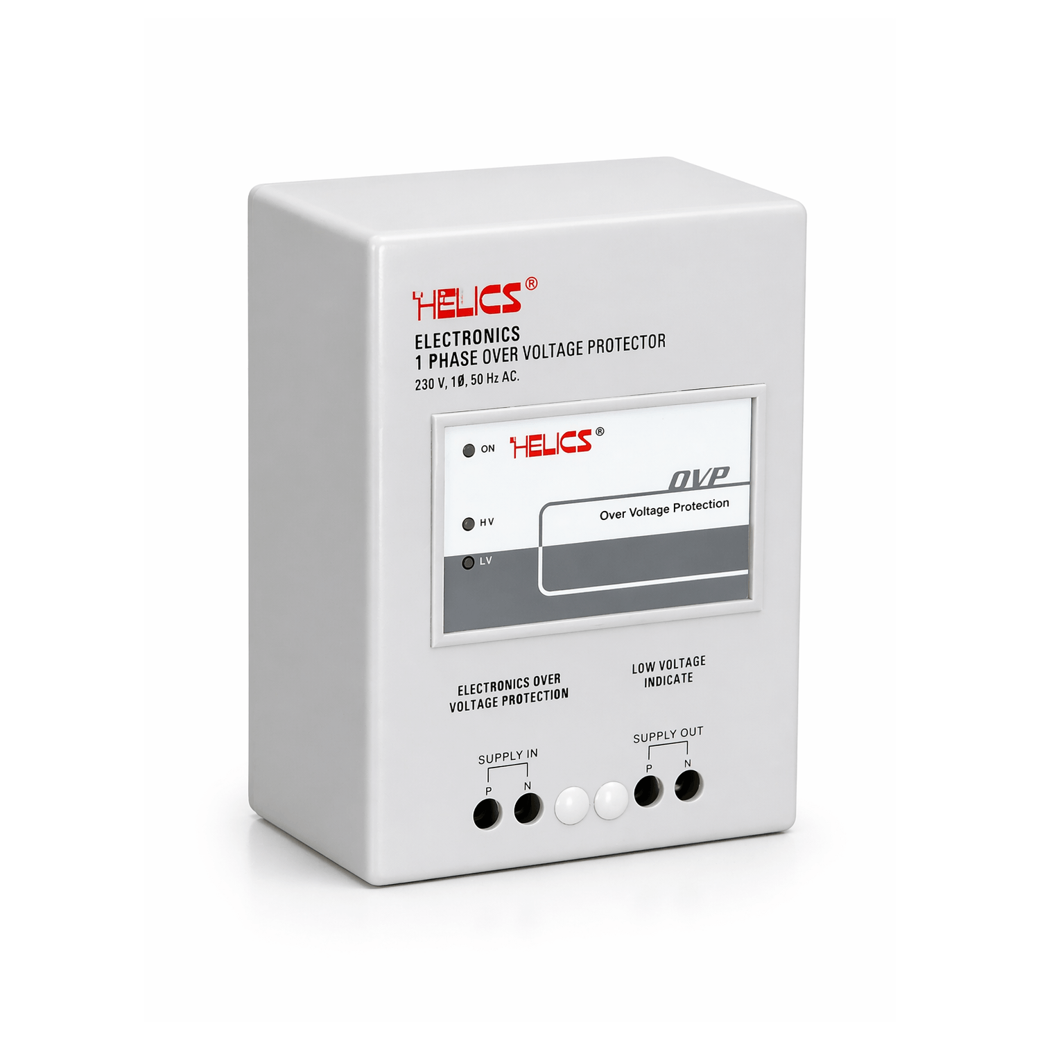 Helics 1 Phase Over Voltage Protector OVP 230V High Low Voltage Protection